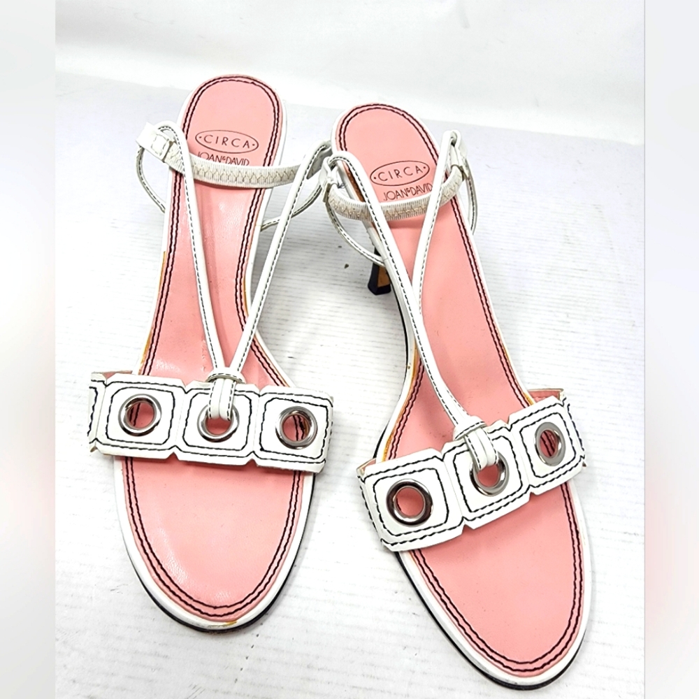 Vintage Joan‎ & David White Women's Sandals Size 8
